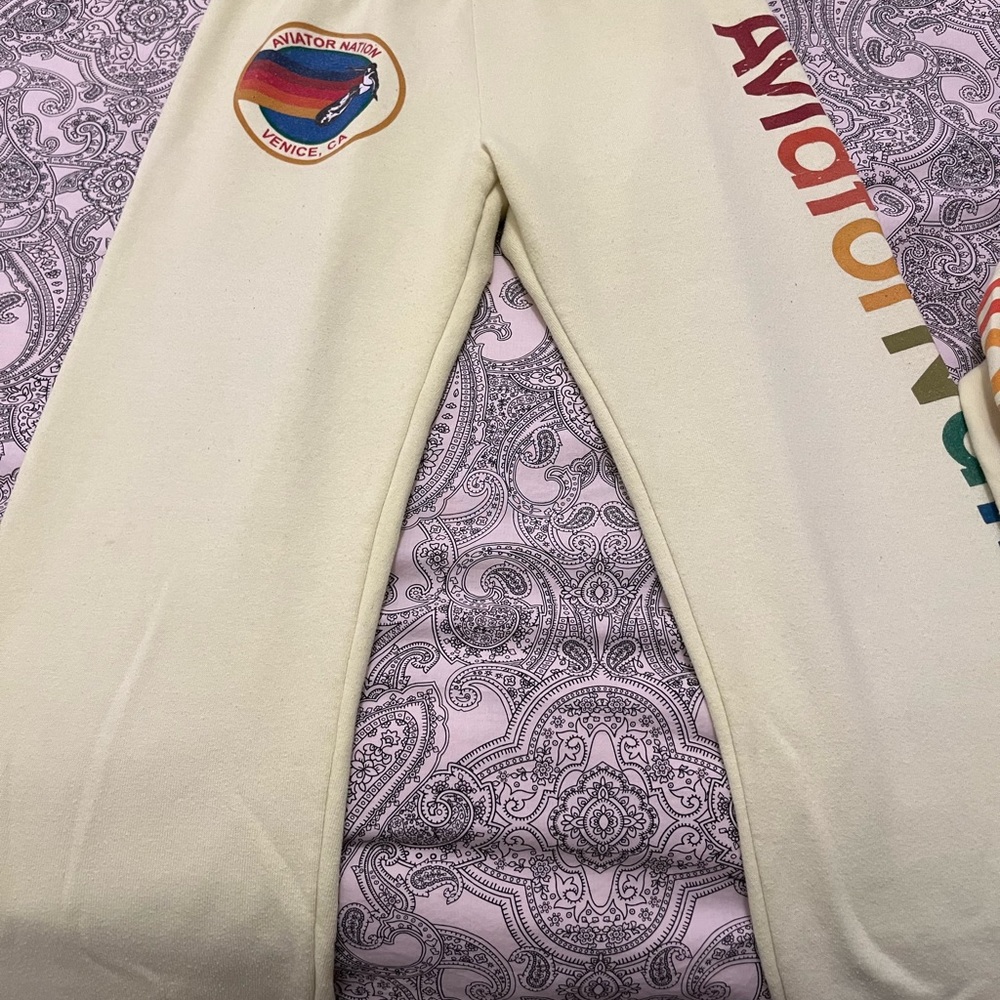 Aviator Nation sweatpants and sweatshirt